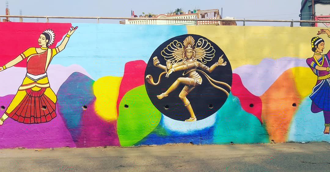 Natrajan 3d wall painting